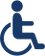 Image "Wheelchair Blue Gross" on Page "Unterkünfte"